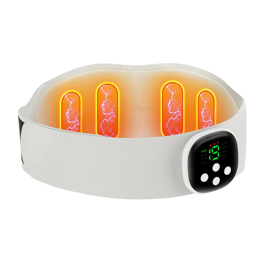 Rechargeable heated waist massager