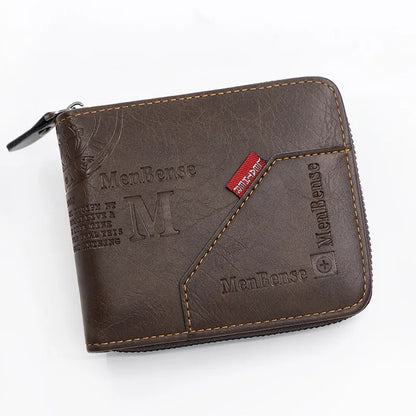 Durable pu leather wallet for boys