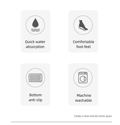 Eco-friendly microfiber bathroom rugs