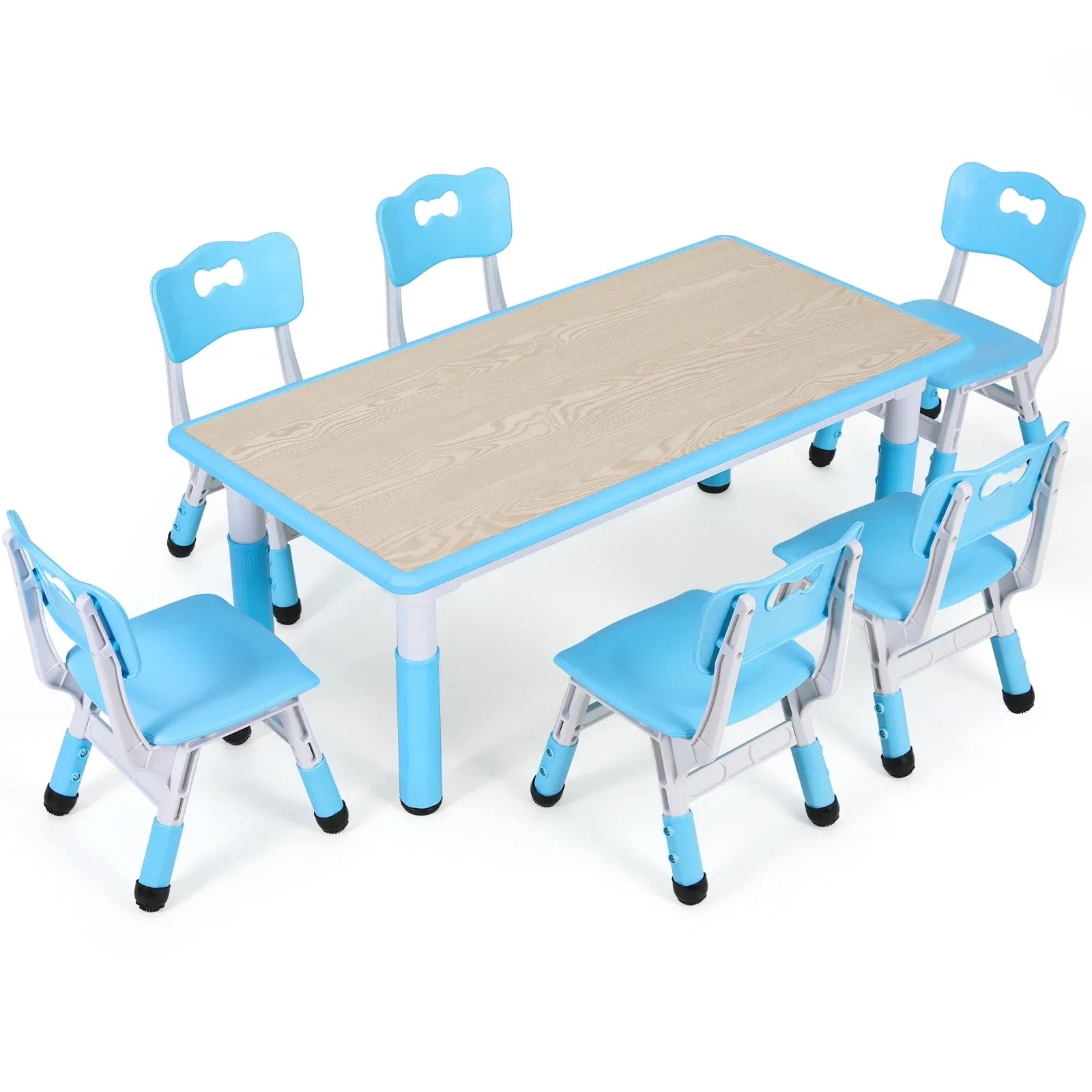 Height adjustable study table for kids