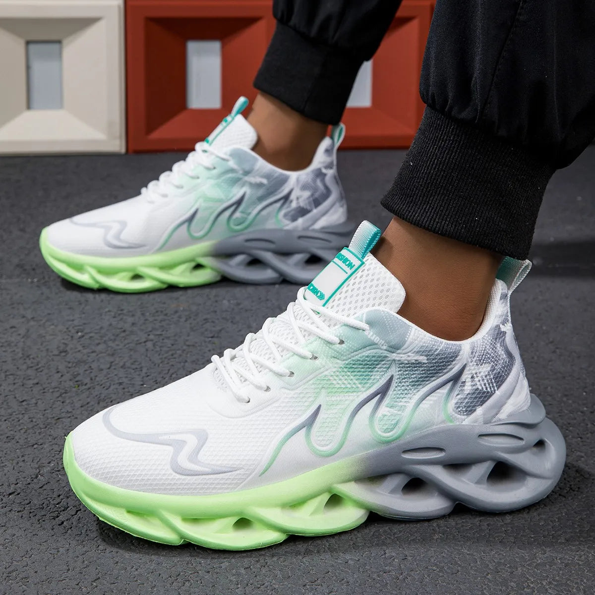 Soft mesh sneakers for summer activities