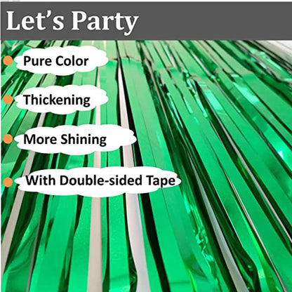 holographic fringe curtain - Party Decorations - Metallic Foil Fringe Curtains Backdrop
