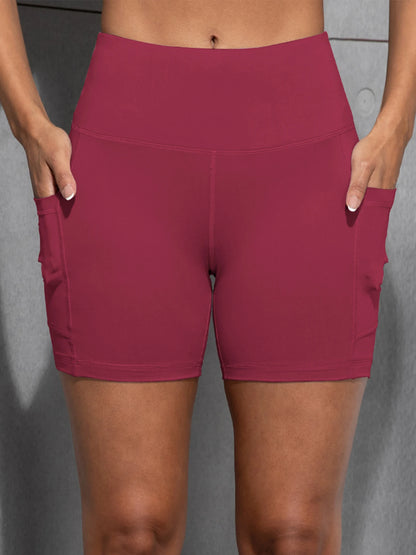 yoga shorts with pockets - Women Sportswear - Yoga Shorts