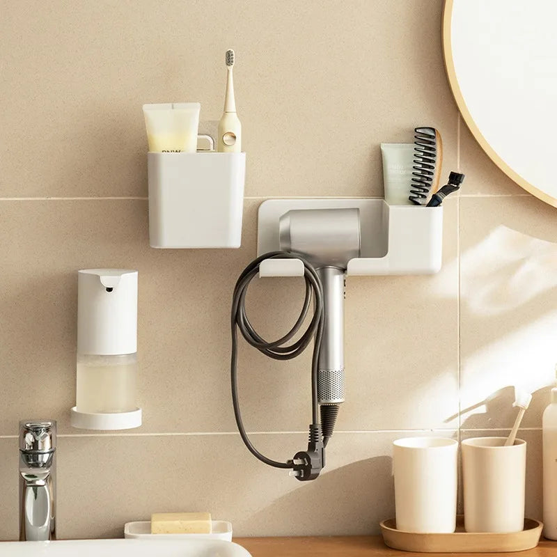 Plastic hair dryer organizer