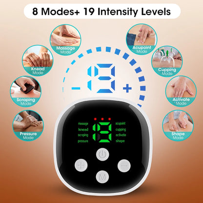 Electric heated back massager
