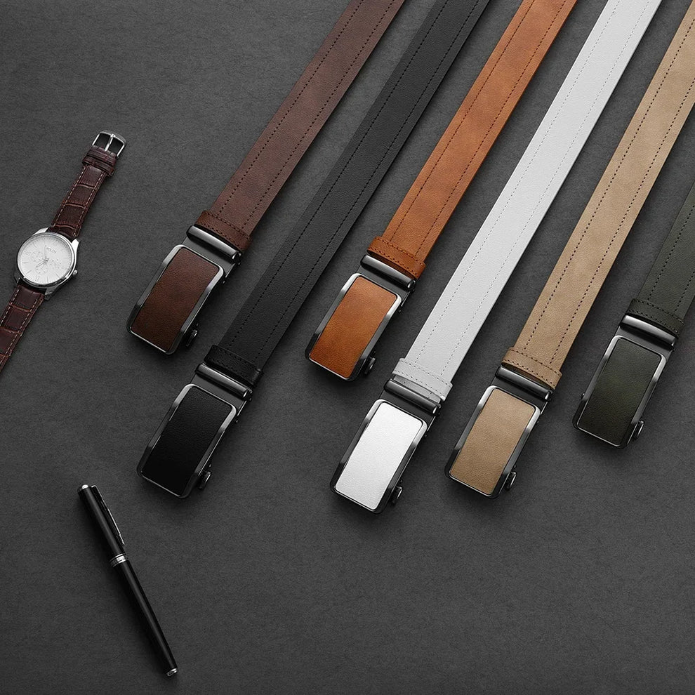 leather ratchet belt - Men-s Fashion Accessories - Premium Leather Ratchet Belt