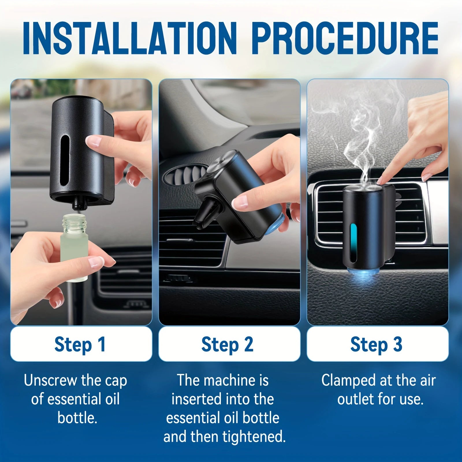 Car air freshener clip on