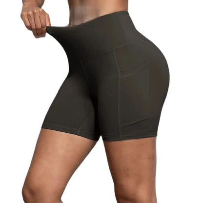 high waisted yoga shorts - Women Sportswear - Yoga Shorts