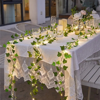 curtain string lights - Decorative String Lights - Artificial Ivy Vine String Lights
