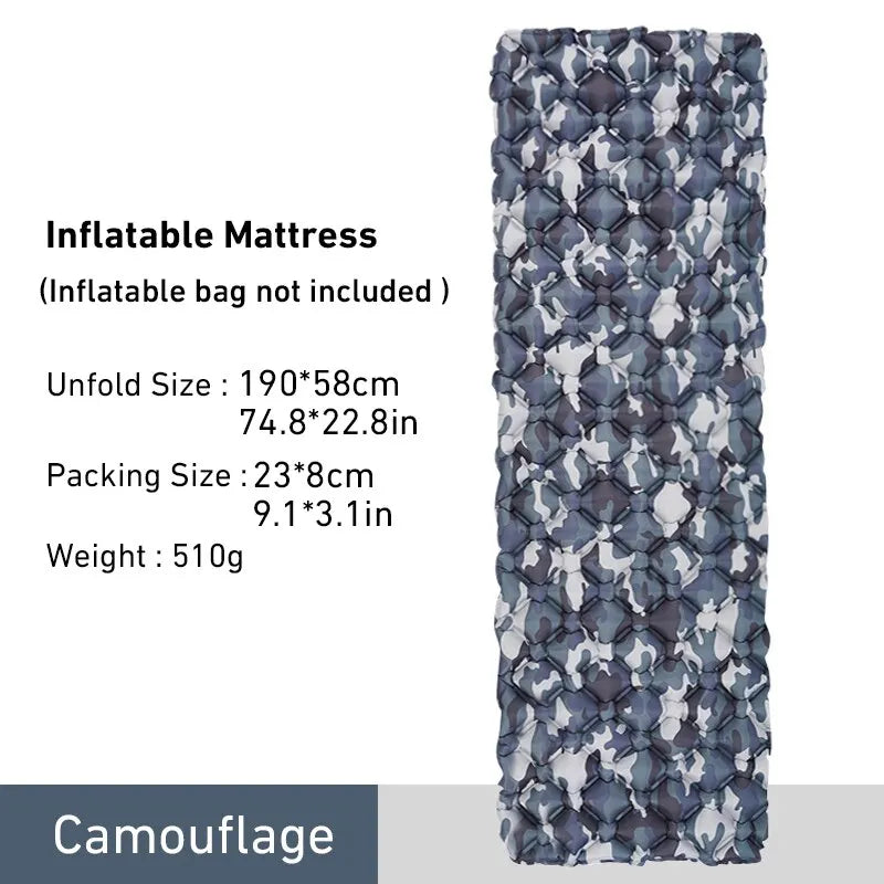 Waterproof and lightweight sleeping mat for camping