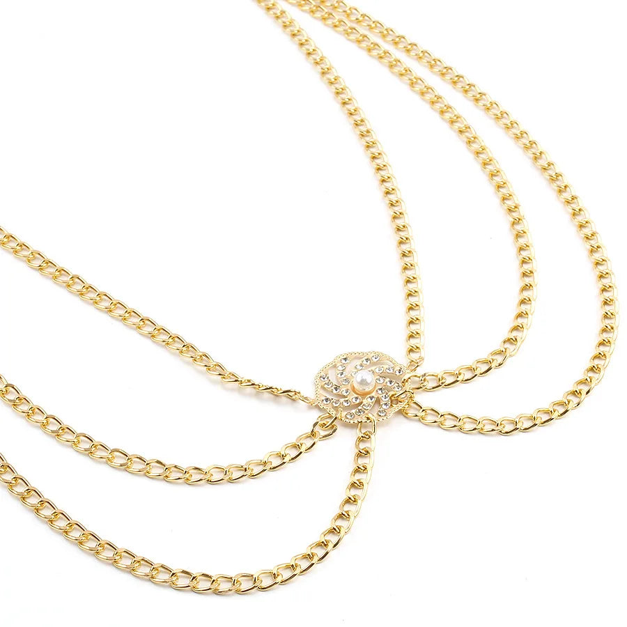 Stylish metal waist chain