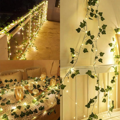 string lights - Decorative String Lights - Artificial Ivy Vine String Lights