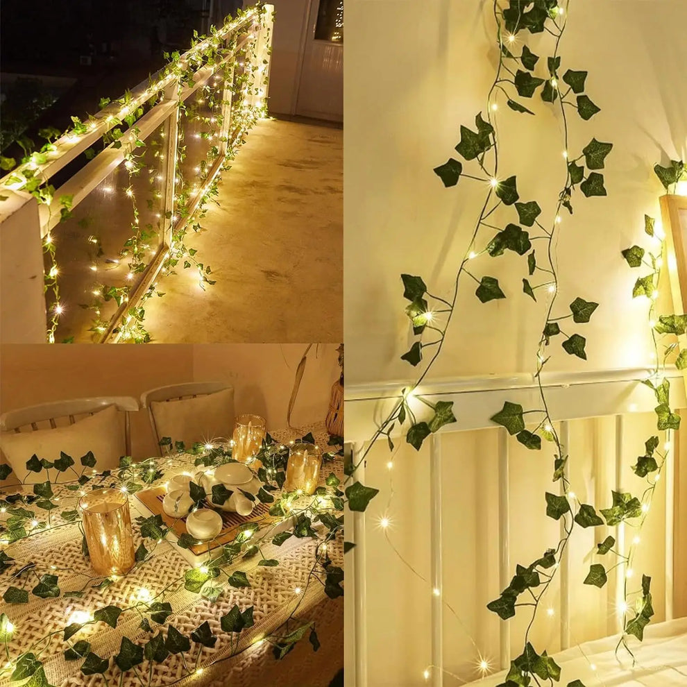 string lights - Decorative String Lights - Artificial Ivy Vine String Lights