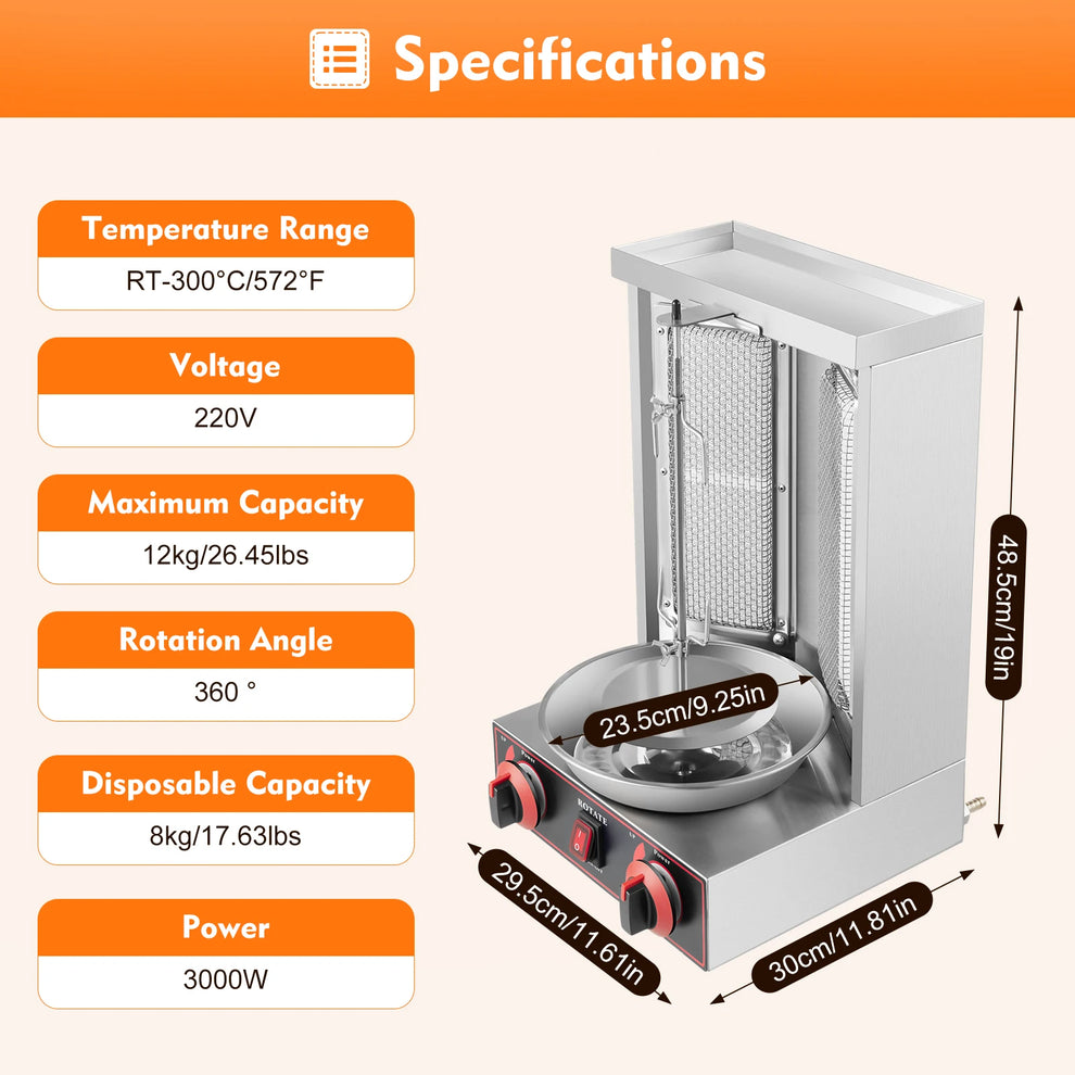 shawarma machine gas grill - Commercial Kitchen Equipment - Doner Kebab Machine