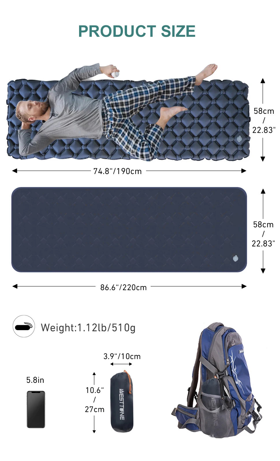 Quality camping mattress