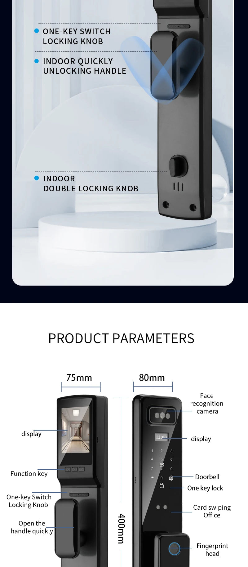 Wifi smart door lock