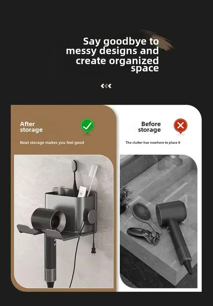 Modern hair dryer storage solution