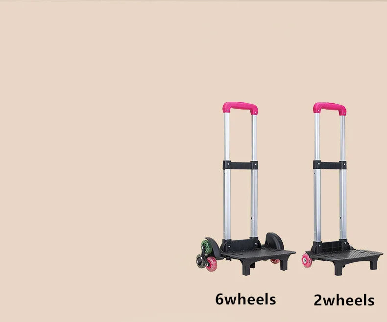 High capacity rolling backpack for students