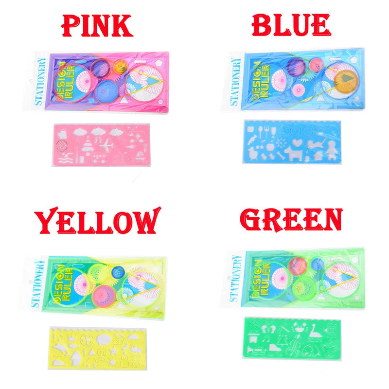 geometry stencil set - Arts - Crafts - Geometry Spirograph Drawing Stencils Set