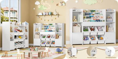 White kids storage unit