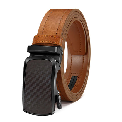 Men's metal buckle dress belts