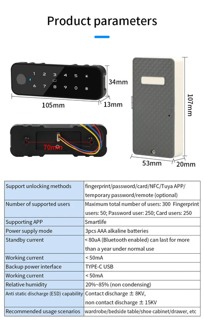 Wireless cabinet lock