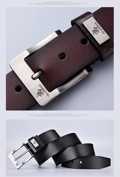 Designer split leather belts for adults