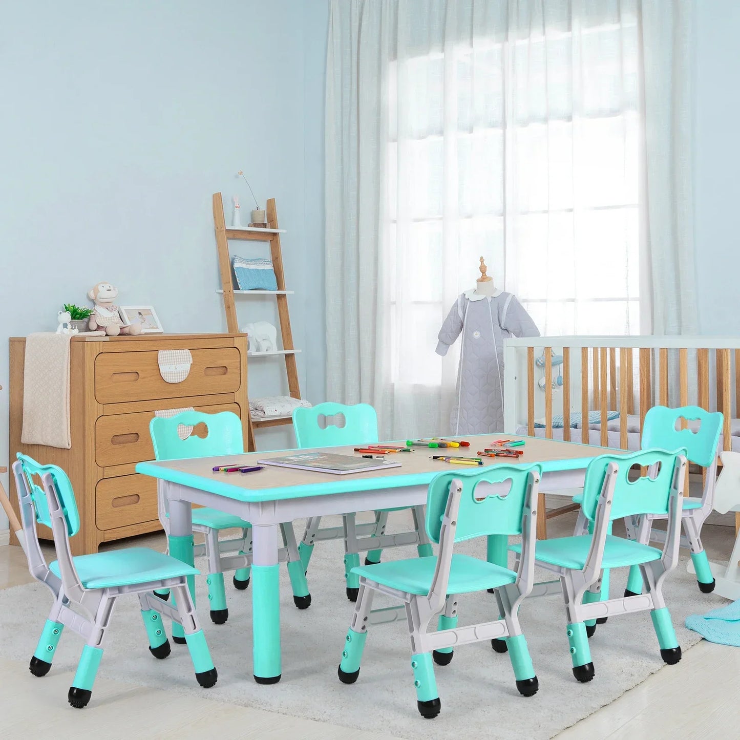 Kids multi-activity table with chairs