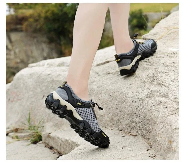 Breathable athletic shoes