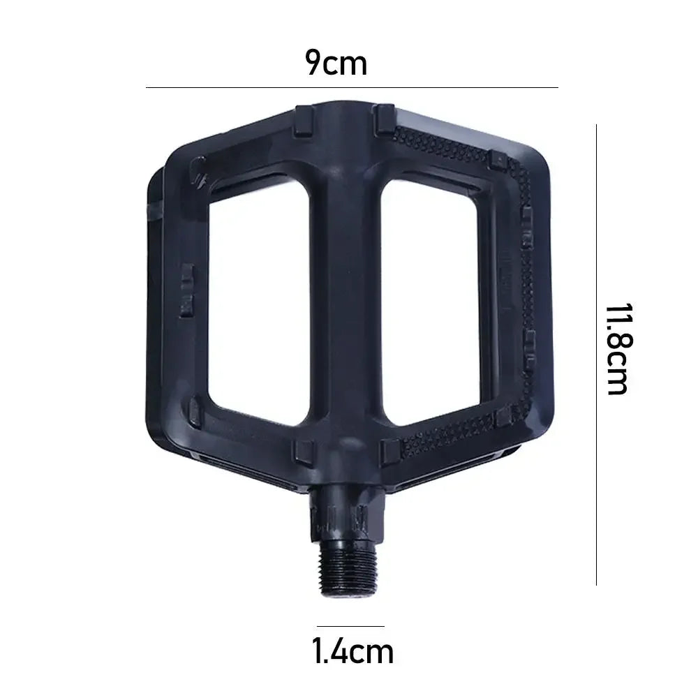 Wide platform bike pedals