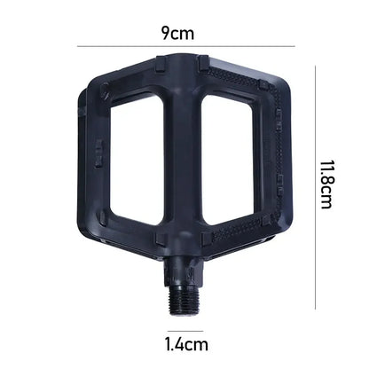 Wide platform bike pedals