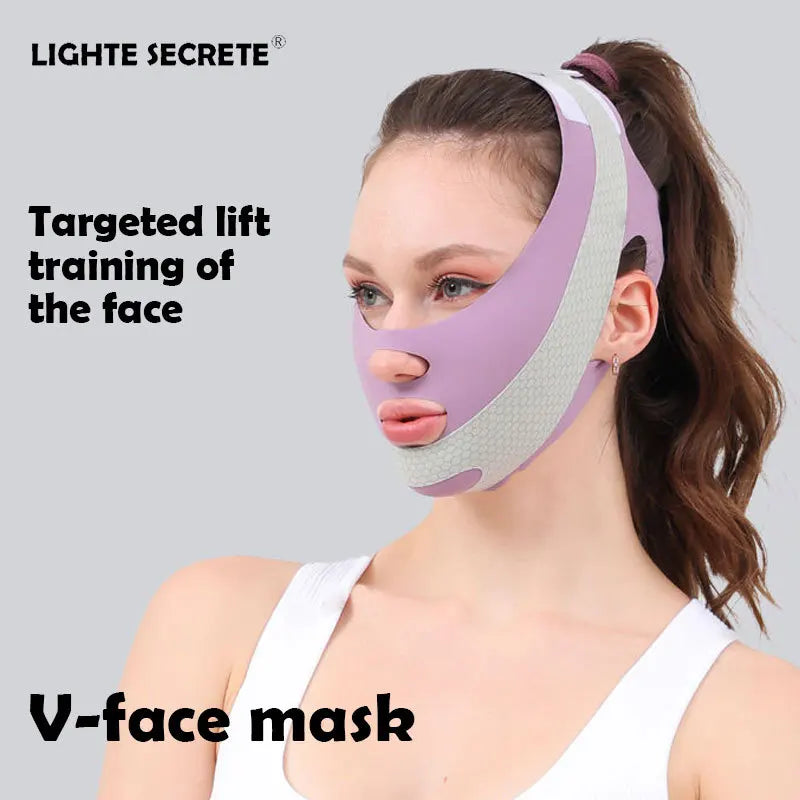Premium silica gel face lift bandage with adjustable strap