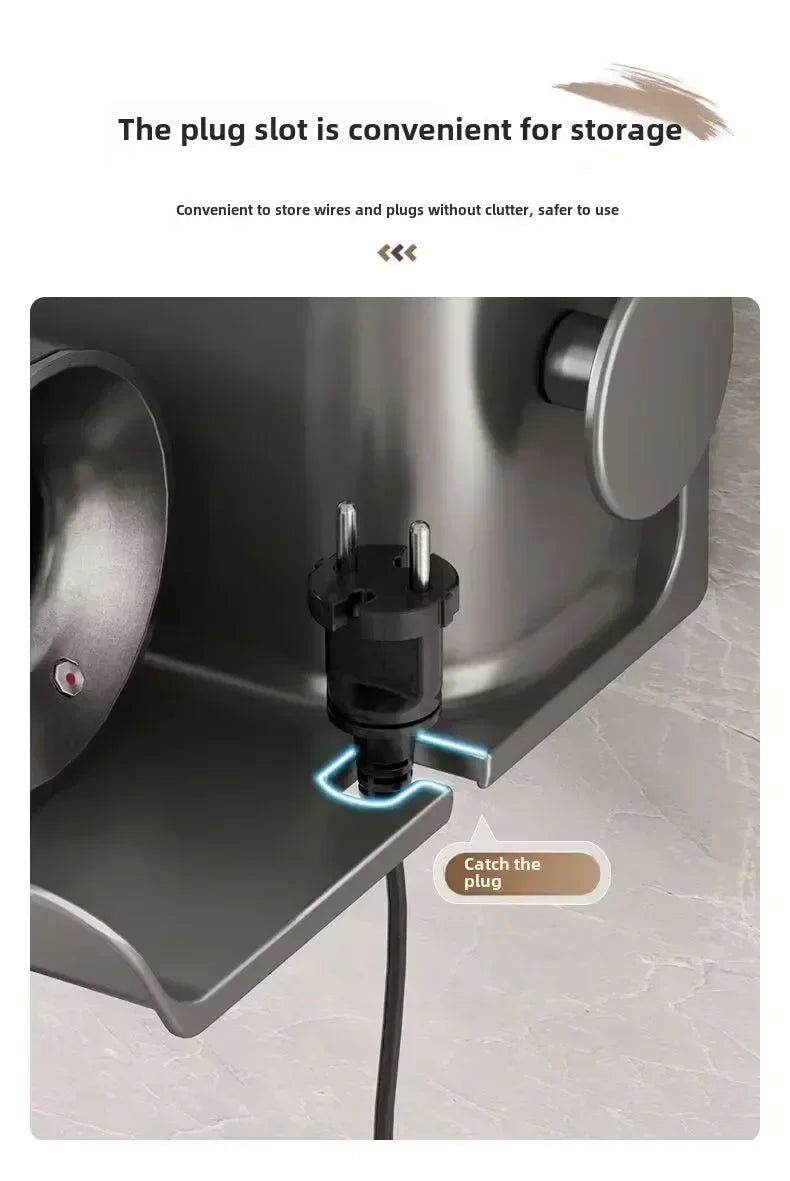 Easy to install hair dryer organizer for salons