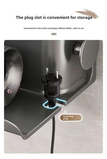 Easy to install hair dryer organizer for salons