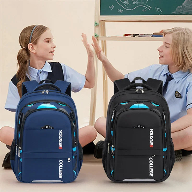 School bag with multiple compartments