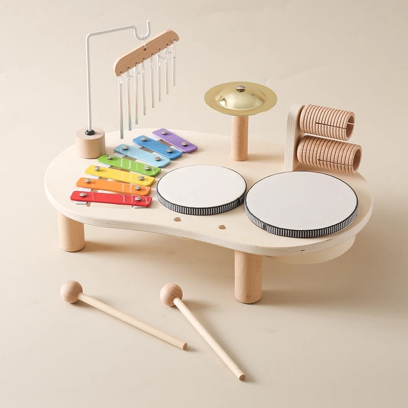 wooden xylophone for kids - Musical Toys - Wooden Aeolian Bells Set