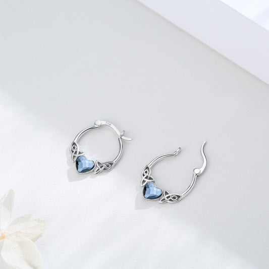 Sterling silver hoop earrings