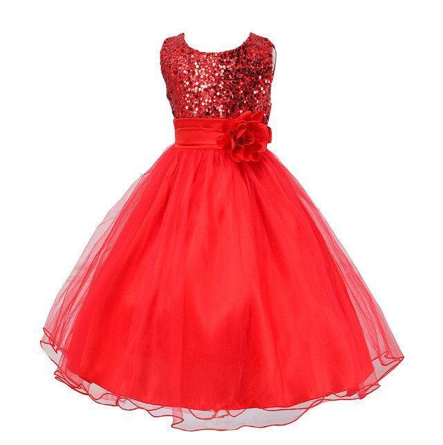 Red Party Dress for Small Girls