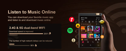 Oilsky high-resolution mp3 player with bluetooth