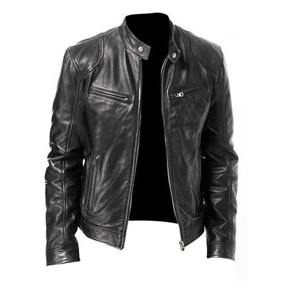 men's fashion leather outerwear