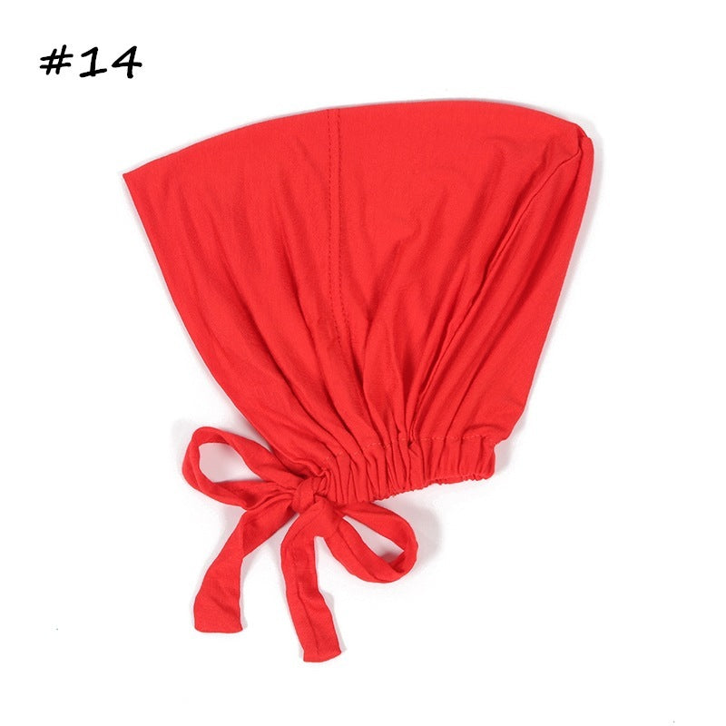 elastic hijab cap for layering